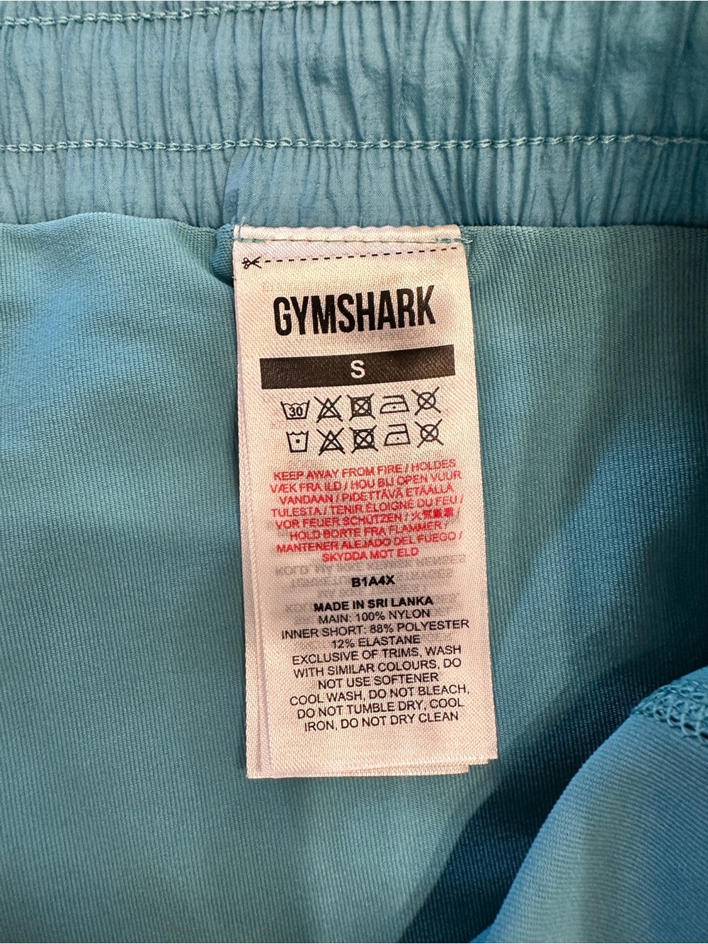Gymshark Aqua Green Training Running Shorts - Picture 4 of 7